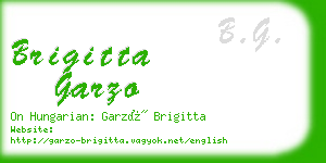 brigitta garzo business card